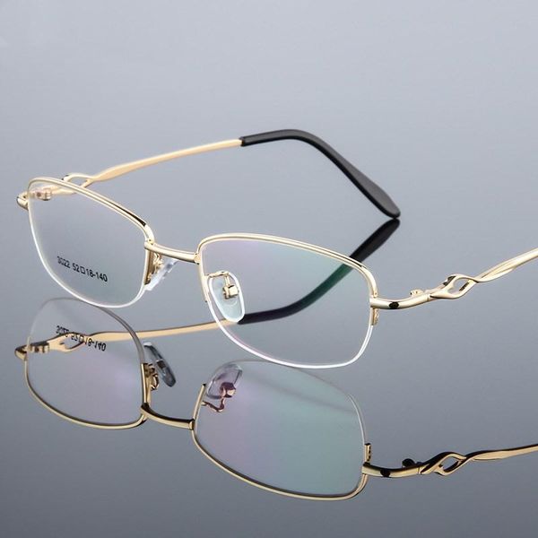 titanium alloy thick gold plating half frame glasses woman ultralight optical myopia presbyopia frames female eyewear spectacles fashion sun, Black
titanium alloy thick gold plating half frame glasses woman ultralight optical myopia presbyopia frames female eyewear spectacles fashion sun, Black