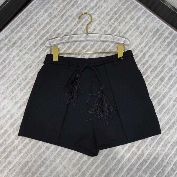 women's shorts shorts solid color high-end summer high waist sweet with feather lace up belt fashion designer women clo 4fmb, White;black
women's shorts shorts solid color high-end summer high waist sweet with feather lace up belt fashion designer women clo 4fmb, White;black