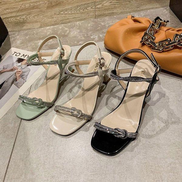 fashion women sandals summer 2021 female shoes woman open toe high thin heels diamond casual ladies outdoor size 35-39, Black
fashion women sandals summer 2021 female shoes woman open toe high thin heels diamond casual ladies outdoor size 35-39, Black