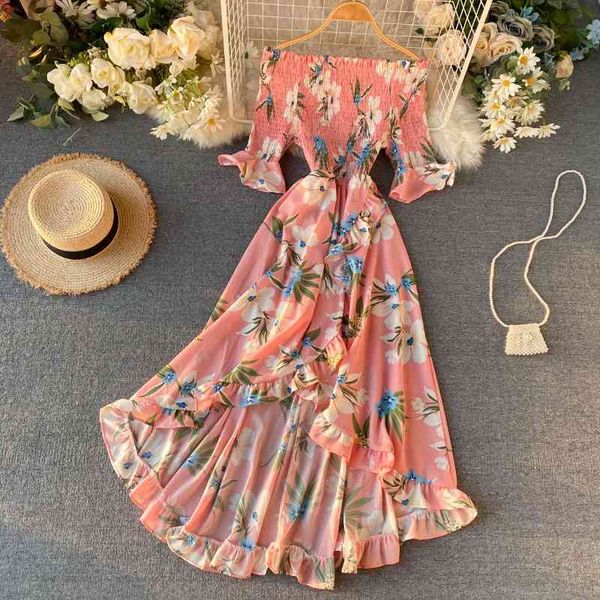 women trumpet dresses summer off shoulder slim prom-dress elegant ladies floral print ruffles long robe vestidos mujer 210602, Black;gray
women trumpet dresses summer off shoulder slim prom-dress elegant ladies floral print ruffles long robe vestidos mujer 210602, Black;gray