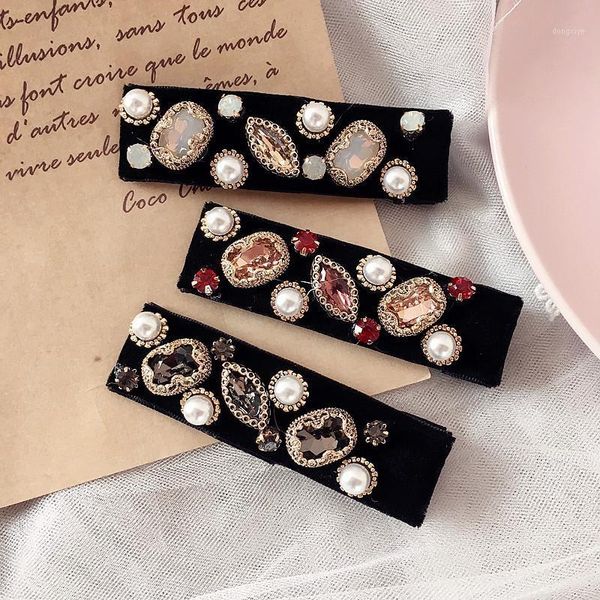 spring style retro full of crystals velvet square press clip barrettes hair accessories headdress women's1
spring style retro full of crystals velvet square press clip barrettes hair accessories headdress women's1