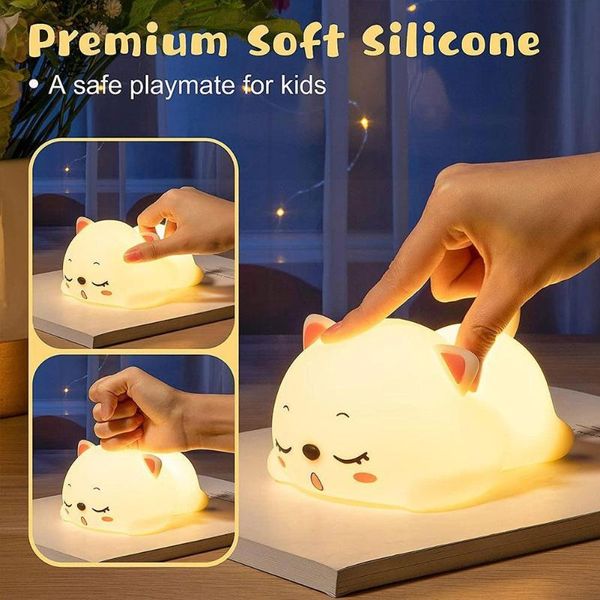 night lights usb rechargeable light silicone sensor bedroom bedside lamp with remote for kids baby gift y3p0
night lights usb rechargeable light silicone sensor bedroom bedside lamp with remote for kids baby gift y3p0