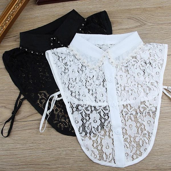 women's blouses & shirts pure white chiffon shirt fake collar hand pearl female personality bead false saving detachable
women's blouses & shirts pure white chiffon shirt fake collar hand pearl female personality bead false saving detachable