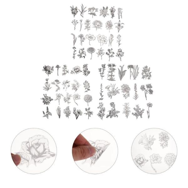 gift wrap 2 packs unique handbook stickers durable plant creative