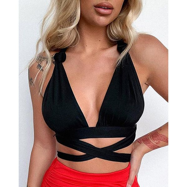 women's tanks & camis solid black cross-knot casual vest women sleeveless bandage hollow out night club v-neck ladies short harajuk, White
women's tanks & camis solid black cross-knot casual vest women sleeveless bandage hollow out night club v-neck ladies short harajuk, White