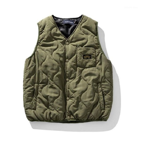 men's down & parkas vest for 21 winter wear japanese v-neck cotton american style casual loose quilted work, Black
men's down & parkas vest for 21 winter wear japanese v-neck cotton american style casual loose quilted work, Black