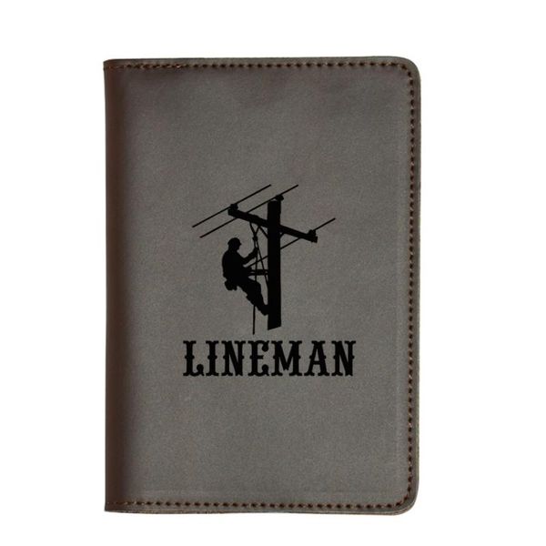 card holders engraved lineman electrician power woker man passport wallet travel purse simple leather cover, Brown;gray
card holders engraved lineman electrician power woker man passport wallet travel purse simple leather cover, Brown;gray