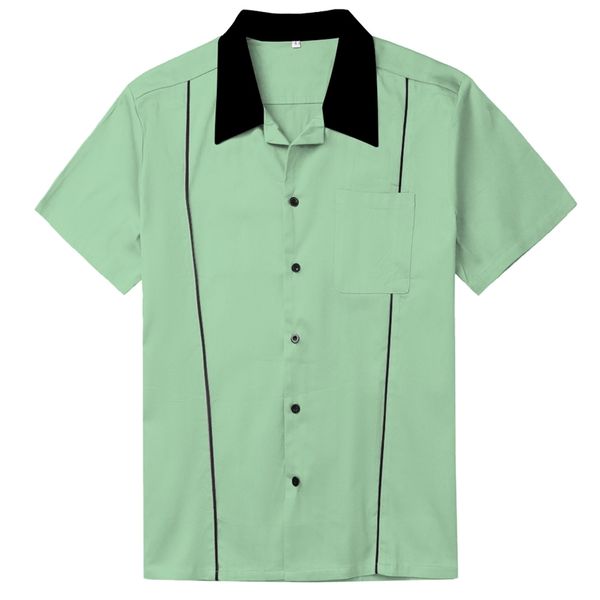 rockabilly mens bowling shirt vintage short sleeve punk rave hip hop men camisa masculina chemise homme l-xxl 210626, White;black
rockabilly mens bowling shirt vintage short sleeve punk rave hip hop men camisa masculina chemise homme l-xxl 210626, White;black