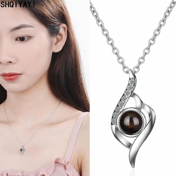 pendant necklaces shqiyayi i love you necklace 100 languages projection for women stainless steel female party jewelry gift 426, Silver
pendant necklaces shqiyayi i love you necklace 100 languages projection for women stainless steel female party jewelry gift 426, Silver