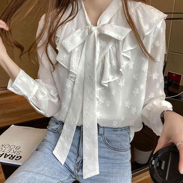 sweaters spring autumn simple office lady blouse female shirt bow ruffles casual korean ol lace-up loose blouses women's, White;black
sweaters spring autumn simple office lady blouse female shirt bow ruffles casual korean ol lace-up loose blouses women's, White;black