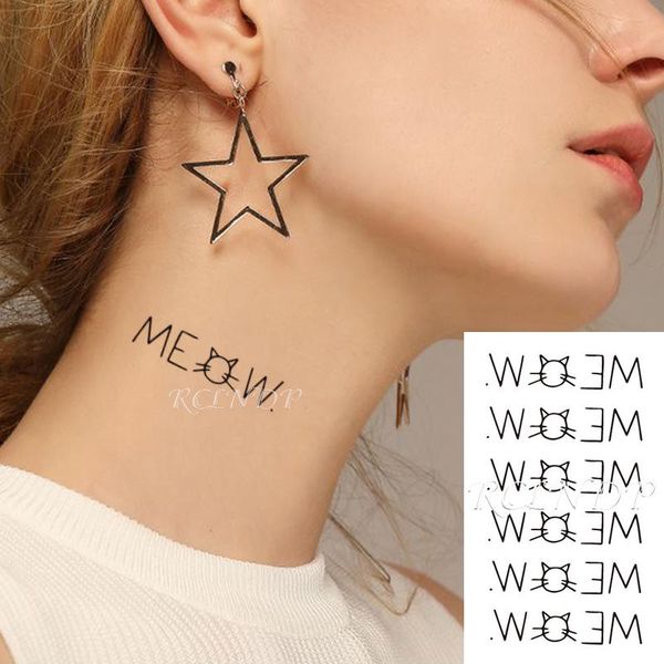 temporary tattoos waterproof tattoo sticker creative letters cute cat head combination flash tatoo fake for girl women men
temporary tattoos waterproof tattoo sticker creative letters cute cat head combination flash tatoo fake for girl women men