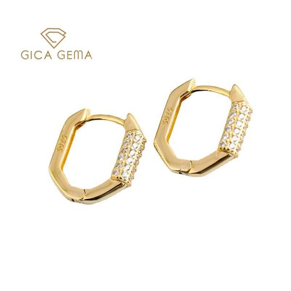 hoop & huggie gica gema zircon diamond earrings for women 925 sterling silver simple anniversary engagement fine jewelry 2021 trend, Golden;silver
hoop & huggie gica gema zircon diamond earrings for women 925 sterling silver simple anniversary engagement fine jewelry 2021 trend, Golden;silver