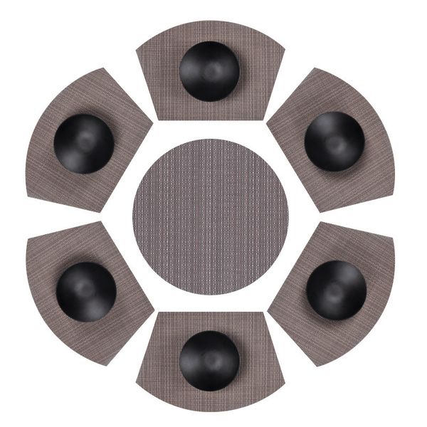 round table fan-shaped round set modern simple household products nordic tableware pad thermal insulation anti scalding pvc
round table fan-shaped round set modern simple household products nordic tableware pad thermal insulation anti scalding pvc