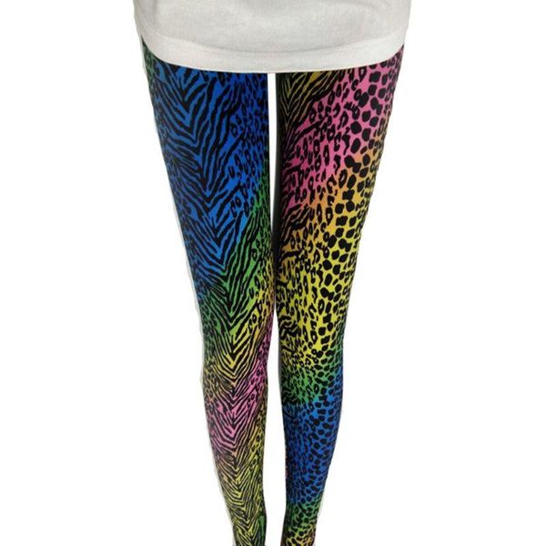 women's leggings women winter color neon leopard print stretch milk silk pants zebra, Black
women's leggings women winter color neon leopard print stretch milk silk pants zebra, Black