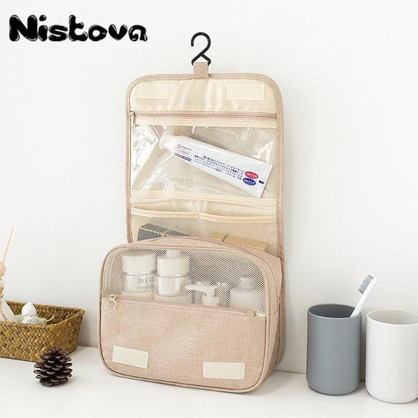 cosmetic bag nistova for women's toiletry kit large nylon travel insert organizer portable carrying case bags & cases
cosmetic bag nistova for women's toiletry kit large nylon travel insert organizer portable carrying case bags & cases