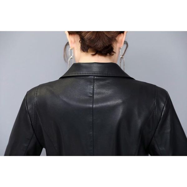 women's leather & faux 5xl plus women size 2021 autumn winter slim moto biker jacket pu leatger blazers outwear elegant coat female, Black
women's leather & faux 5xl plus women size 2021 autumn winter slim moto biker jacket pu leatger blazers outwear elegant coat female, Black
