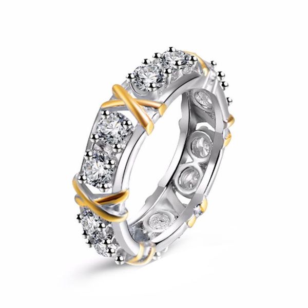 wedding rings women's creative x-shaped diamond and zircon ring engagement gift, Slivery;golden
wedding rings women's creative x-shaped diamond and zircon ring engagement gift, Slivery;golden