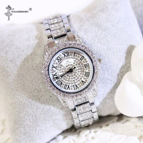 wristwatches watches for women rhinestones style silver color quartz watch roman numerals dial clock ladies relogio feminino, Slivery;brown
wristwatches watches for women rhinestones style silver color quartz watch roman numerals dial clock ladies relogio feminino, Slivery;brown