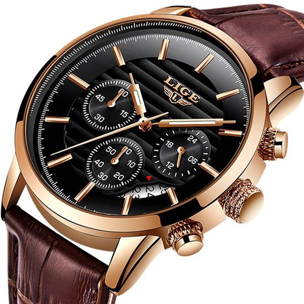 wristwatches lige mens watches military sport watch men leather waterproof clock quartz wristwatch relogio masculino+box, Slivery;brown
wristwatches lige mens watches military sport watch men leather waterproof clock quartz wristwatch relogio masculino+box, Slivery;brown
