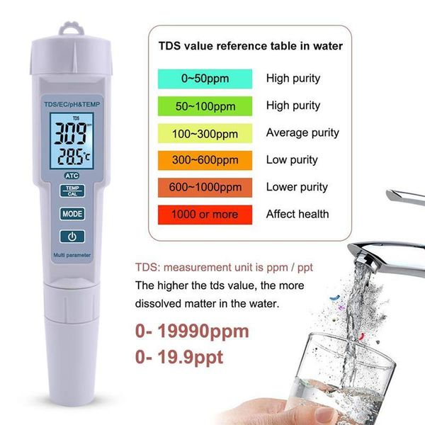 meters 4 in 1 ec/tds ph temp tester ph-686 water quality detector conductivity monitor ec meter for pools, drinking water, aquariums
meters 4 in 1 ec/tds ph temp tester ph-686 water quality detector conductivity monitor ec meter for pools, drinking water, aquariums