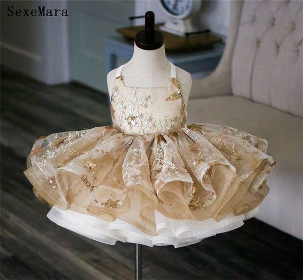 ball gown knee length champagne flower girl dress sequined tulle backless baby birthday party pography 1-14y girl's dresses, Red;yellow
ball gown knee length champagne flower girl dress sequined tulle backless baby birthday party pography 1-14y girl's dresses, Red;yellow