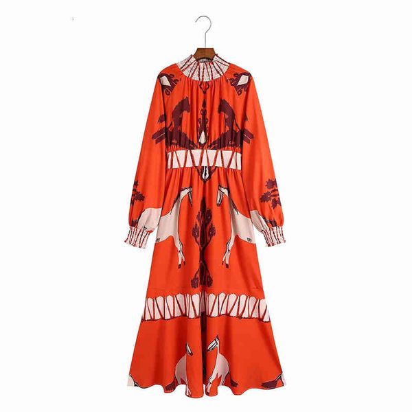 Casual Dresses Nlzgmsj Za Women Autumn Clothes Vintage Dress Print Long Sleeve Elastic Neck Female Elegant Street 08 Z8TV, Black;gray
Casual Dresses Nlzgmsj Za Women Autumn Clothes Vintage Dress Print Long Sleeve Elastic Neck Female Elegant Street 08 Z8TV, Black;gray