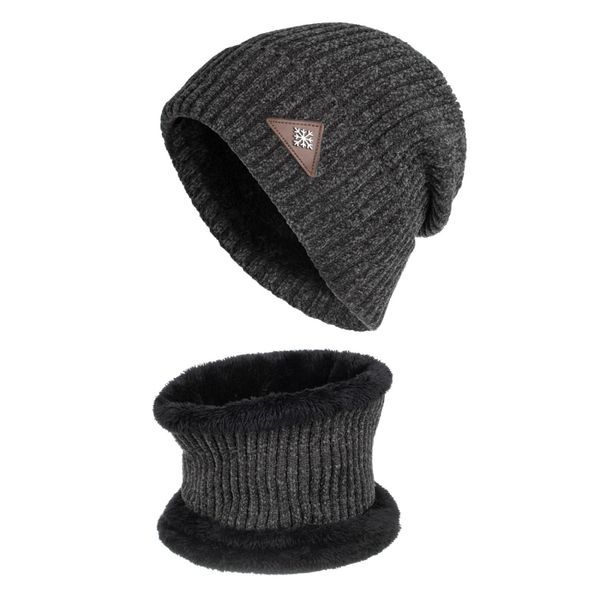 new winter style thicken woven metal snowflake leather label hats neckerchief sets, Blue;gray
new winter style thicken woven metal snowflake leather label hats neckerchief sets, Blue;gray