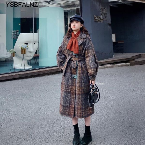 women's wool & blends 2021 autumn models rough woolen coats womens warm loose lapel single-breasted high-quality fashion long jackets v, Black
women's wool & blends 2021 autumn models rough woolen coats womens warm loose lapel single-breasted high-quality fashion long jackets v, Black