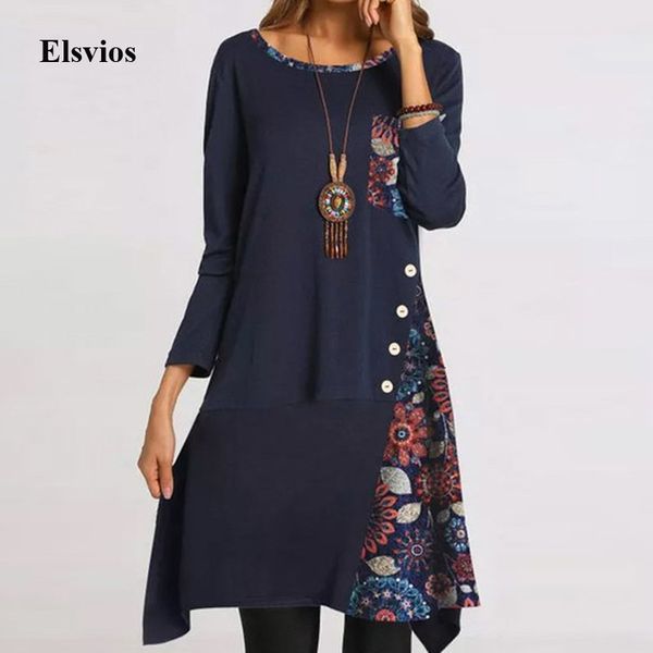 casual dresses spring o-neck button patchwork loose women floral print irregular 2021 elegant autumn long sleeve party l492, Black;gray
casual dresses spring o-neck button patchwork loose women floral print irregular 2021 elegant autumn long sleeve party l492, Black;gray