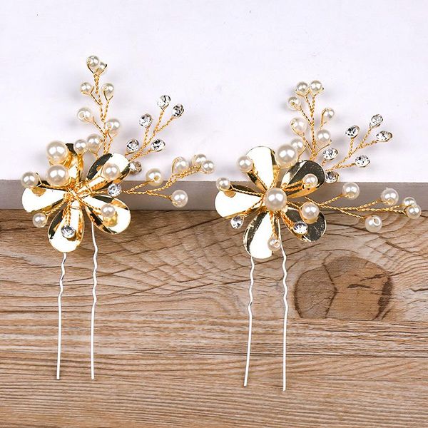 hair clips & barrettes golden flower hairpin hand-woven pearl rhinestone alloy accessories banquet headdress wedding headwear for women, Golden;silver
hair clips & barrettes golden flower hairpin hand-woven pearl rhinestone alloy accessories banquet headdress wedding headwear for women, Golden;silver