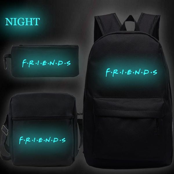 backpack fashion friends luminous boy girls 3 pcs/set school bags bookbag teens backpacks back to mochila gift
backpack fashion friends luminous boy girls 3 pcs/set school bags bookbag teens backpacks back to mochila gift