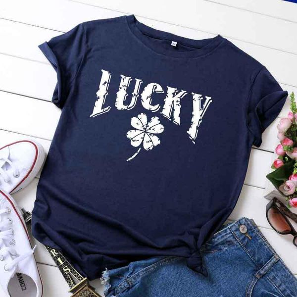 women's t-shirt clover pattern female t shirt o-neck lucky letters women 100% cotton s-5xl plus size short sleeve harajuk summer tee, White
women's t-shirt clover pattern female t shirt o-neck lucky letters women 100% cotton s-5xl plus size short sleeve harajuk summer tee, White
