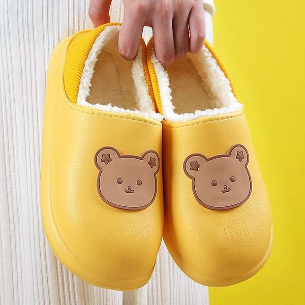 slippers cute bear home women warm high winter plush indoor bedroom shoes non-slip cartoon animal thick sole furry fur slide, Black
slippers cute bear home women warm high winter plush indoor bedroom shoes non-slip cartoon animal thick sole furry fur slide, Black