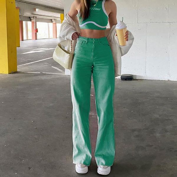 women's jeans green women high waist baggy straight leg pants fashion casual denim trousers mom y2k streetwear quality, Blue
women's jeans green women high waist baggy straight leg pants fashion casual denim trousers mom y2k streetwear quality, Blue