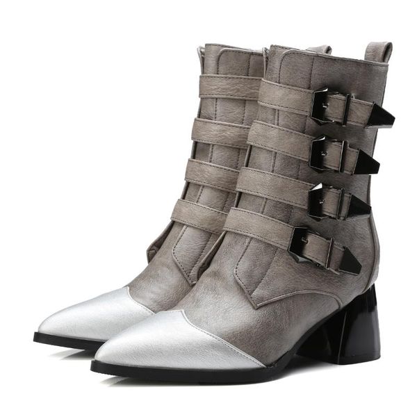 boots women shoes 2021 ankle punk pointed toe square heel for black gray big size 32-48
boots women shoes 2021 ankle punk pointed toe square heel for black gray big size 32-48