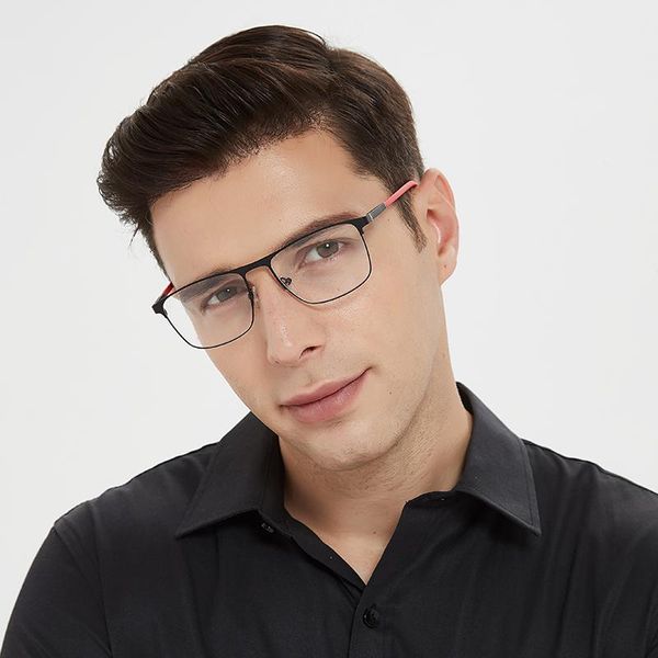 men anti blue ray light blocking glasses uv400 for computer alloy frame tr90 temple fashion sunglasses frames, Black
men anti blue ray light blocking glasses uv400 for computer alloy frame tr90 temple fashion sunglasses frames, Black