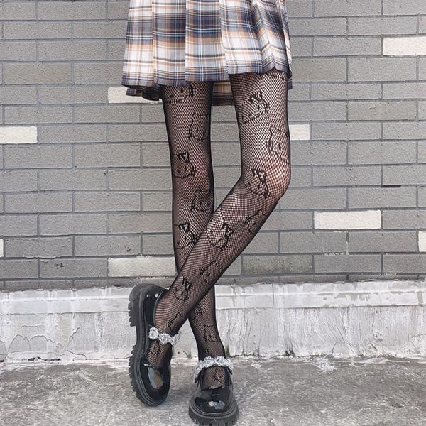 socks & hosiery women's kawaii anime cat japanese fishnet transparent silk lolita pantyhose thigh high socking y2k halloweeen, Black;white
socks & hosiery women's kawaii anime cat japanese fishnet transparent silk lolita pantyhose thigh high socking y2k halloweeen, Black;white