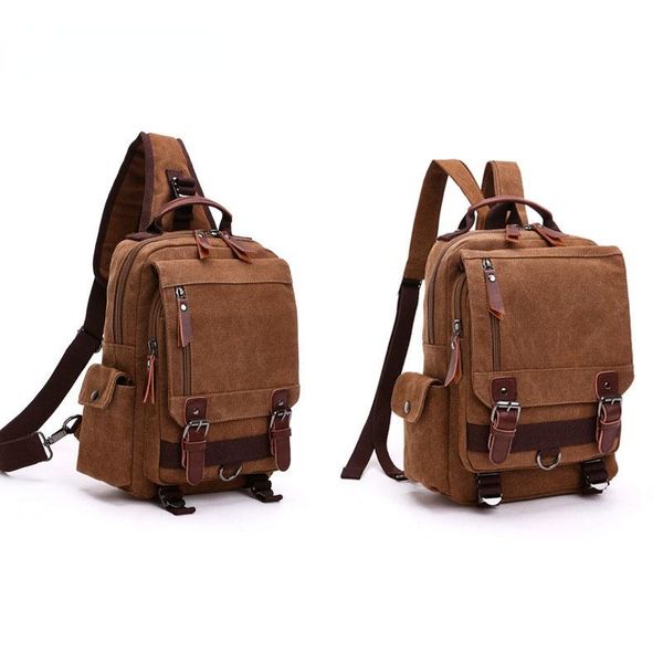 backpack canvas bag men retro shoulder solid color zipper single root, double root vertical section square menus diagonal package
backpack canvas bag men retro shoulder solid color zipper single root, double root vertical section square menus diagonal package
