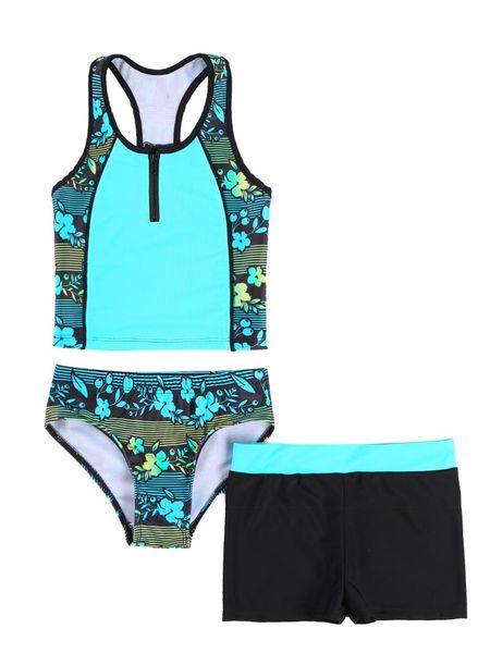 one-piece suits 3pcs kids girls swimwear tankini set floral print sleeveless racerback tank vest shirt short bikini beachwear bathing suit
one-piece suits 3pcs kids girls swimwear tankini set floral print sleeveless racerback tank vest shirt short bikini beachwear bathing suit