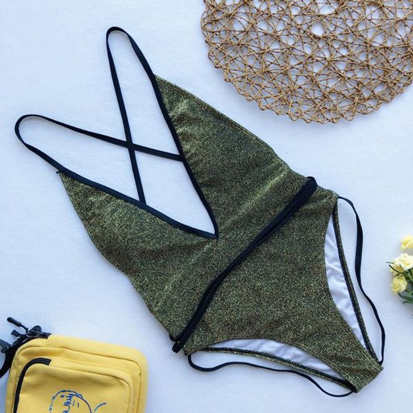 one-piece suits women's fashion retro swimwear bikini set women flash fabric linked backless gold a30417
one-piece suits women's fashion retro swimwear bikini set women flash fabric linked backless gold a30417