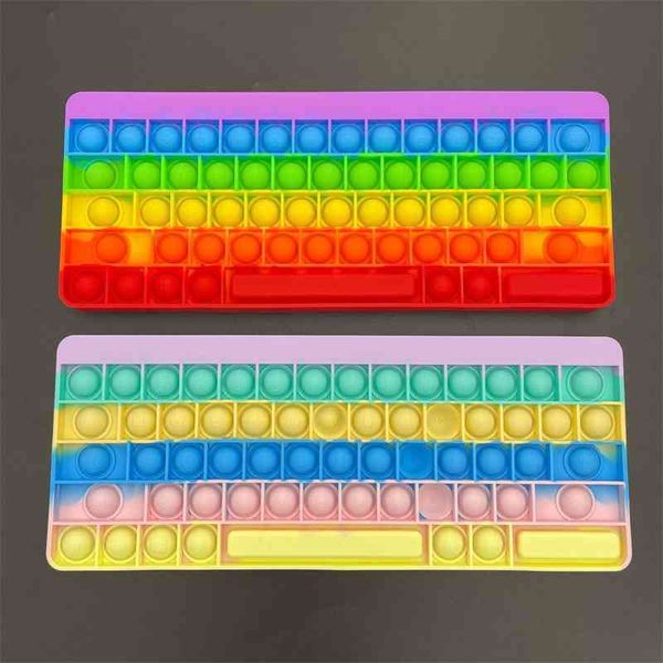 new keyboard with double-sided letters decompression toy silicone rat killing pioneer rainbow children's intelligence development bubbl
new keyboard with double-sided letters decompression toy silicone rat killing pioneer rainbow children's intelligence development bubbl