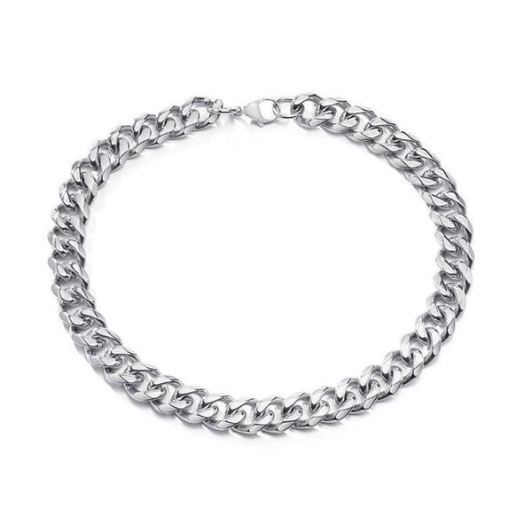 punk cuban hip hop stainless steel gourd chain link women's necklace large and heavy neck horn necklace women's gift necklace q080, Silver
punk cuban hip hop stainless steel gourd chain link women's necklace large and heavy neck horn necklace women's gift necklace q080, Silver
