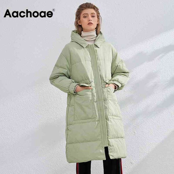 aachoae elegant solid long thick warm coat women elastic waist hooded white duck down jacket with pockets ladies parkas coats 210413, Black
aachoae elegant solid long thick warm coat women elastic waist hooded white duck down jacket with pockets ladies parkas coats 210413, Black