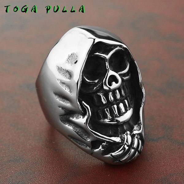 cluster rings cool 316l stainless steel ghost skull ring for men biker punk gothic male personality fashion club jewelry, Golden;silver
cluster rings cool 316l stainless steel ghost skull ring for men biker punk gothic male personality fashion club jewelry, Golden;silver