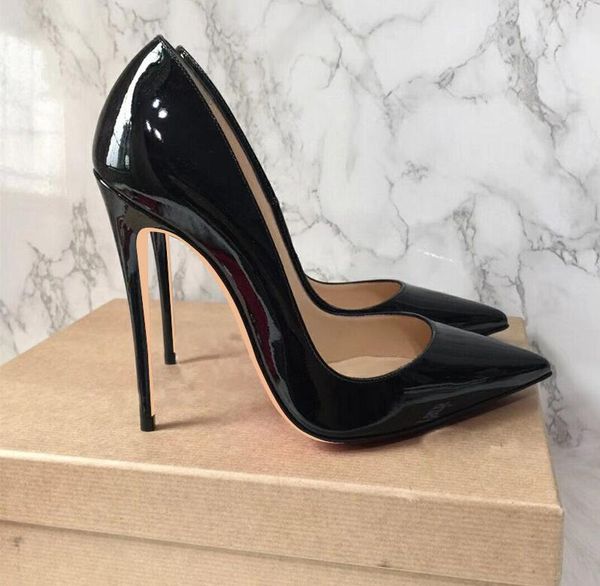 new women high heel pointed shoes red bottoms brand women's pumps nude black patent leather dress wedding shoe 8cm 10cm 12cm size 34-44
new women high heel pointed shoes red bottoms brand women's pumps nude black patent leather dress wedding shoe 8cm 10cm 12cm size 34-44