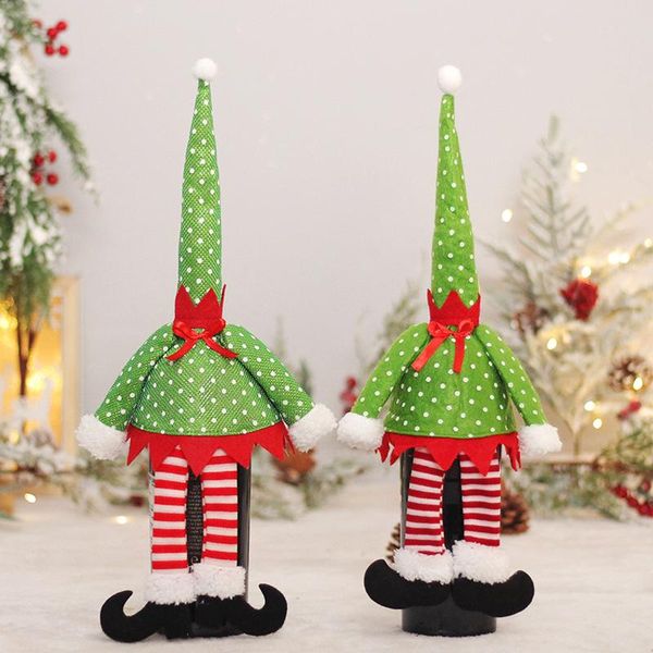 christmas decorations brand wine bottle cover dots striped elfin bag festival ornament for home restaurant decoration
christmas decorations brand wine bottle cover dots striped elfin bag festival ornament for home restaurant decoration