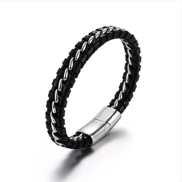 charm bracelets nandesi jewelry stainless steel mens wrap braided leather bracelet hand-woven curb chain bangle, Golden;silver
charm bracelets nandesi jewelry stainless steel mens wrap braided leather bracelet hand-woven curb chain bangle, Golden;silver