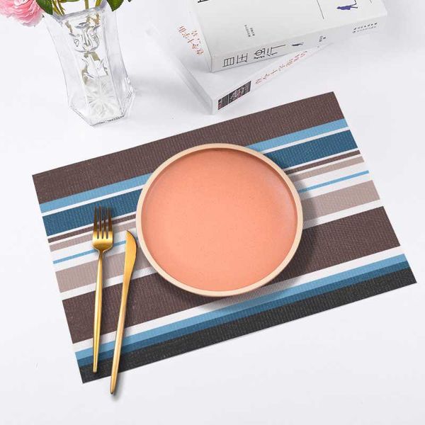 table cloth 1pcs europe style pvc dining mat kitchen accessories stripe rectangle placemats for 30*45cm non-slip insulation coas
table cloth 1pcs europe style pvc dining mat kitchen accessories stripe rectangle placemats for 30*45cm non-slip insulation coas