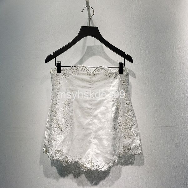 two piece dress australia zim summer heavy industry exquisite lace linen embroidery slim fit versatile shorts pants women, White
two piece dress australia zim summer heavy industry exquisite lace linen embroidery slim fit versatile shorts pants women, White