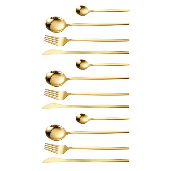 flatware sets 12pcs stainless steel spoon fork cutter set tableware kit home (golden)
flatware sets 12pcs stainless steel spoon fork cutter set tableware kit home (golden)